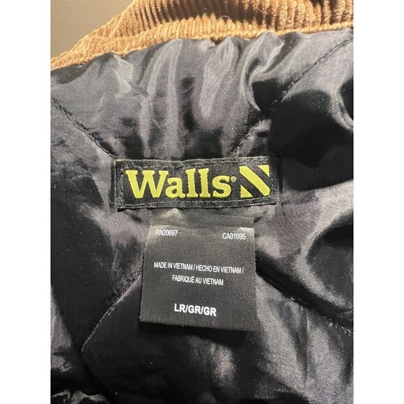 Walls Insulated Duck Overalls Men's Size LR GR Enduro Flex Stretch Canvas Brown - Picture 8 of 15